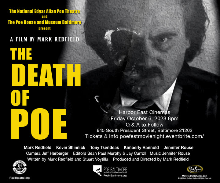 "THE DEATH OF POE" 17th Anniversary Screening at Harbor East Theaters, Baltimore October 6, 2023