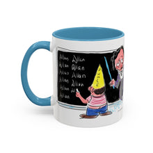 Load image into Gallery viewer, Mug - Edgar Allan Poe &quot;Spelling&quot; Art by Mark Redfield Coffee Mug with Accent Color
