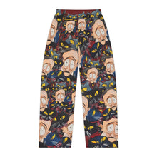 Load image into Gallery viewer, Pajama Pants - &quot;Edgar Allan Poe With Cats&quot; - Art by Mark Redfield Women&#39;s Pajama Pants
