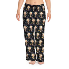 Load image into Gallery viewer, Pajama Pants - Edgar Allan Poe with Raven and Black Cat Art by Mark Redfield Women&#39;s Pajama Pants
