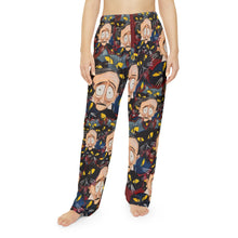 Load image into Gallery viewer, Pajama Pants - &quot;Edgar Allan Poe With Cats&quot; - Art by Mark Redfield Women&#39;s Pajama Pants
