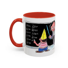 Load image into Gallery viewer, Mug - Edgar Allan Poe &quot;Spelling&quot; Art by Mark Redfield Coffee Mug with Accent Color
