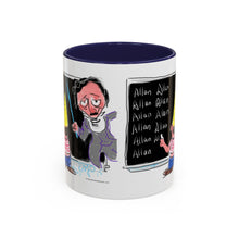 Load image into Gallery viewer, Mug - Edgar Allan Poe &quot;Spelling&quot; Art by Mark Redfield Coffee Mug with Accent Color
