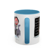 Load image into Gallery viewer, Mug - Edgar Allan Poe &quot;Spelling&quot; Art by Mark Redfield Coffee Mug with Accent Color
