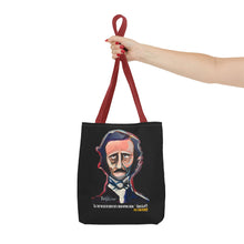 Load image into Gallery viewer, POE FOREVERMORE™ Tote Bag - Edgar Allan Poe Artwork By Mark Redfield
