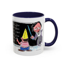 Load image into Gallery viewer, Mug - Edgar Allan Poe &quot;Spelling&quot; Art by Mark Redfield Coffee Mug with Accent Color
