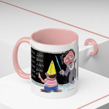 Load image into Gallery viewer, Mug - Edgar Allan Poe &quot;Spelling&quot; Art by Mark Redfield Coffee Mug with Accent Color
