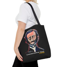 Load image into Gallery viewer, POE FOREVERMORE™ Tote Bag - Edgar Allan Poe Artwork By Mark Redfield
