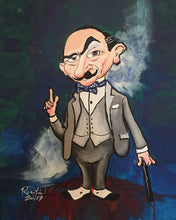 Load image into Gallery viewer, &quot;Hercule Poirot&quot; By Mark Redfield 16x20 inch Print
