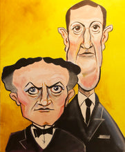Load image into Gallery viewer, &quot;Harry Houdini and H. P. Lovecraft&quot; By Mark Redfield 16x20 inch Print
