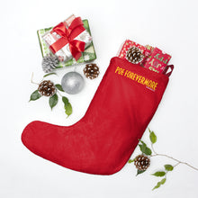 Load image into Gallery viewer, Holiday Stocking - &quot;Edgar Allan Poe in Winter&quot; Art By Mark Redfield
