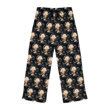 Load image into Gallery viewer, Pajama Pants - Edgar Allan Poe with Raven and Black Cat Art by Mark Redfield Women&#39;s Pajama Pants
