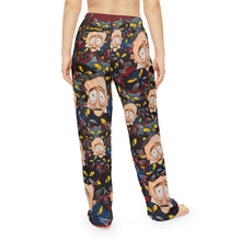 Load image into Gallery viewer, Pajama Pants - &quot;Edgar Allan Poe With Cats&quot; - Art by Mark Redfield Women&#39;s Pajama Pants
