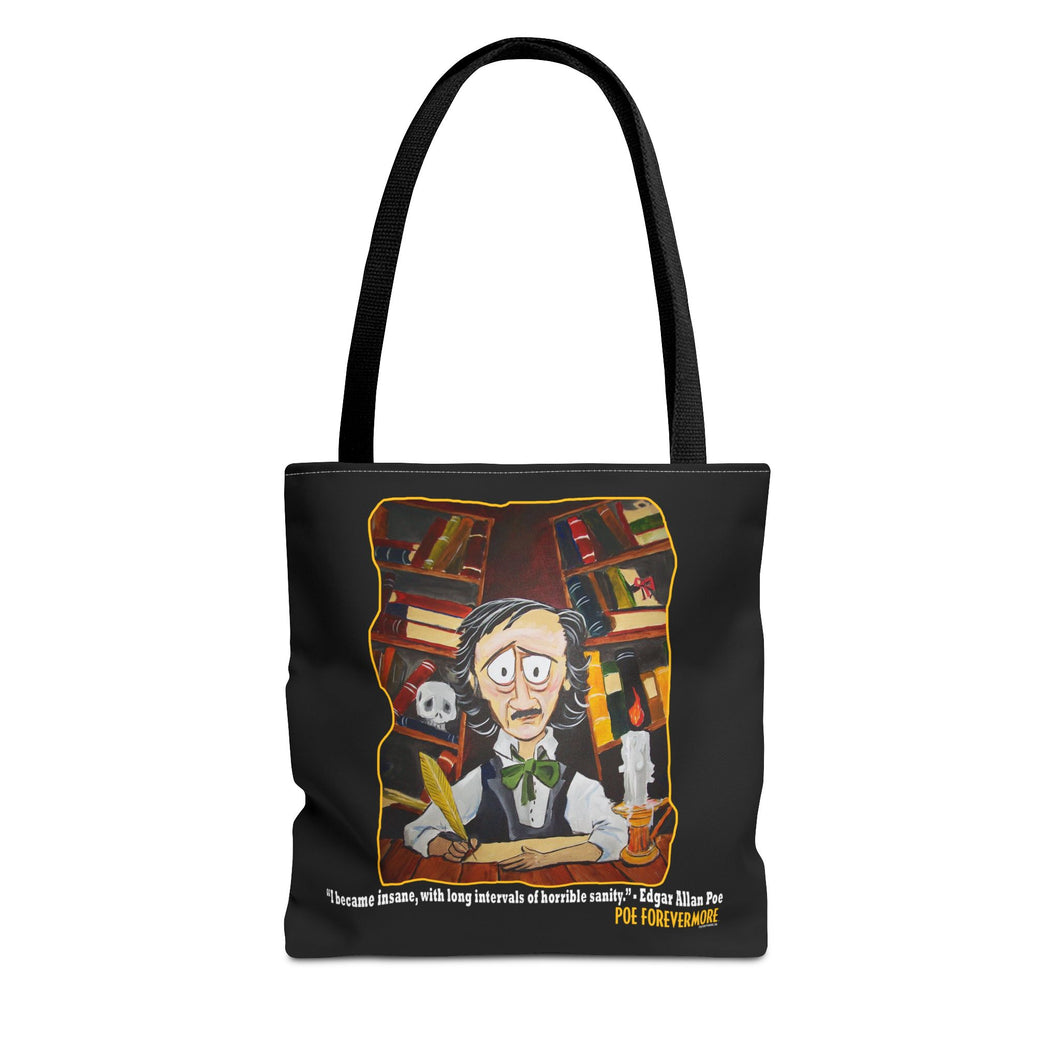 POE FOREVERMORE™ Tote Bag - Edgar Allan Poe With Books 