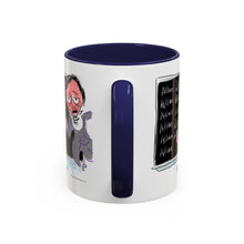 Load image into Gallery viewer, Mug - Edgar Allan Poe &quot;Spelling&quot; Art by Mark Redfield Coffee Mug with Accent Color
