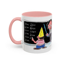 Load image into Gallery viewer, Mug - Edgar Allan Poe &quot;Spelling&quot; Art by Mark Redfield Coffee Mug with Accent Color
