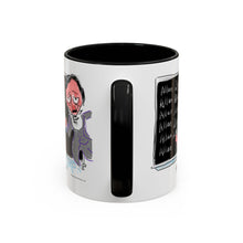 Load image into Gallery viewer, Mug - Edgar Allan Poe &quot;Spelling&quot; Art by Mark Redfield Coffee Mug with Accent Color
