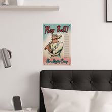 Load image into Gallery viewer, Poster - &quot;The Mighty Casey - Play Ball!&quot; -  Casey At The Bat Artwork By Mark Redfield Satin Poster
