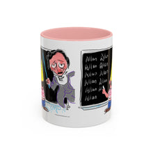 Load image into Gallery viewer, Mug - Edgar Allan Poe &quot;Spelling&quot; Art by Mark Redfield Coffee Mug with Accent Color
