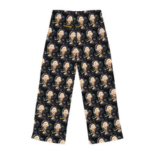 Load image into Gallery viewer, Pajama Pants - Edgar Allan Poe with Raven and Black Cat Art by Mark Redfield Women&#39;s Pajama Pants
