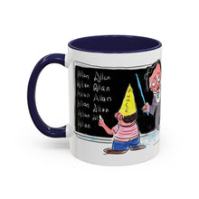 Load image into Gallery viewer, Mug - Edgar Allan Poe &quot;Spelling&quot; Art by Mark Redfield Coffee Mug with Accent Color
