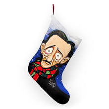 Load image into Gallery viewer, Holiday Stocking - &quot;Edgar Allan Poe in Winter&quot; Art By Mark Redfield
