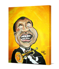 Load image into Gallery viewer, &quot;Louis Armstrong&quot; By Mark Redfield 16x20 Inch Print
