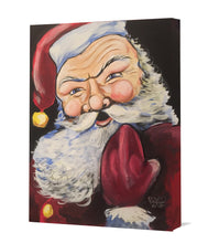 Load image into Gallery viewer, &quot;Naughty Santa&quot; Ready-To-Hang 16x20 Inch Print
