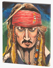 Load image into Gallery viewer, &quot;Captain Jack Sparrow&quot; By Mark Redfield 16x20 inch Print

