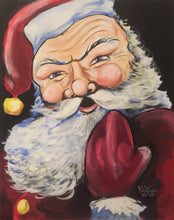 Load image into Gallery viewer, &quot;Naughty Santa&quot; Ready-To-Hang 16x20 Inch Print
